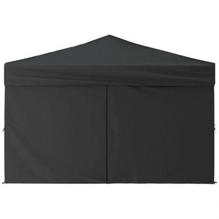 Folding Party Tent with Sidewalls Anthracite 3x3 m