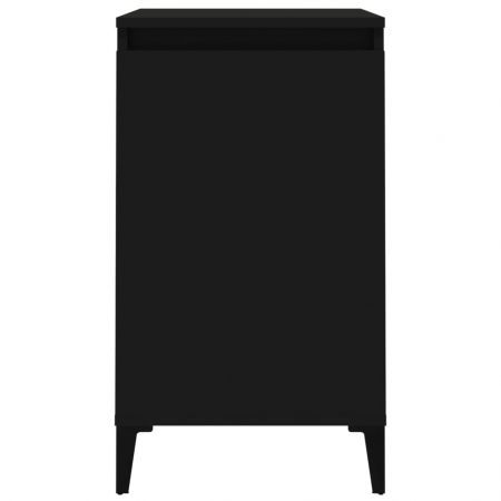 Bedside Cabinet Black 40x35x70 cm Engineered Wood