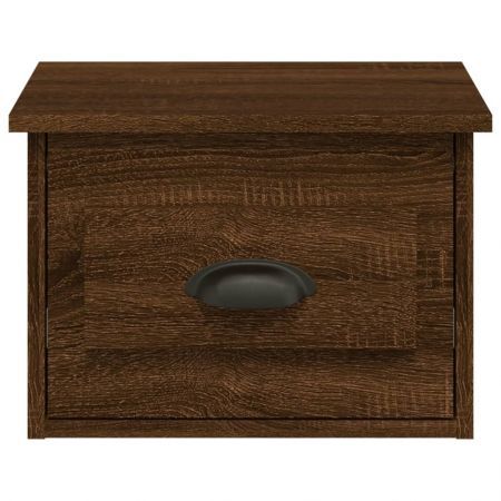 Wall-mounted Bedside Cabinets 2 pcs Brown Oak 41.5x36x28cm