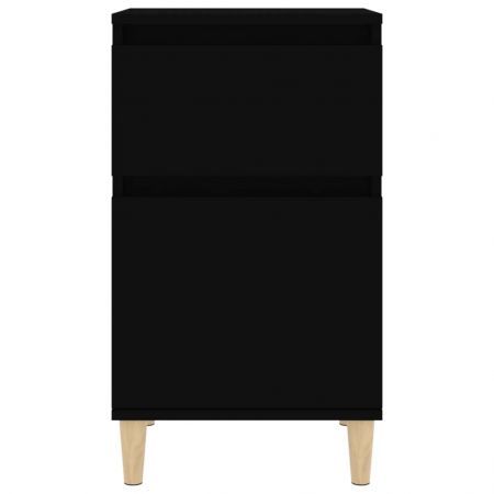 Bedside Cabinets 2 pcs Black 40x35x70 cm