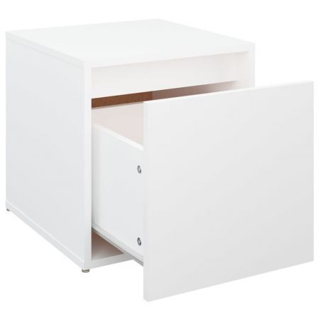 Box Drawer White 40.5x40x40 cm Engineered Wood