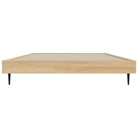 Bed Frame Sonoma Oak 92x187 cm Single Bed Size Engineered Wood