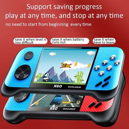 Retro Handheld Game Console 3.5 Inch Mini Portable Gaming Device with 4849 Preloaded Games 2 Gamepads for Kids Adults