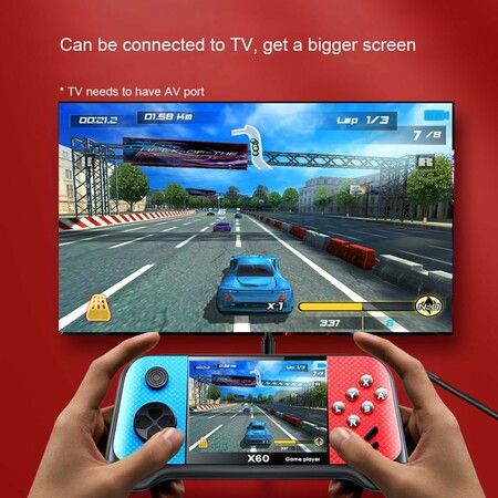 Retro Handheld Game Console 3.5 Inch Mini Portable Gaming Device with 4849 Preloaded Games 2 Gamepads for Kids Adults