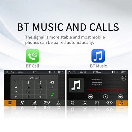 Portable Touch Screen Wireless Carplay and Android Auto, 7 Inch Car Stereo with Mirror Link/Bluetooth/FM Transmitter/USB/TF