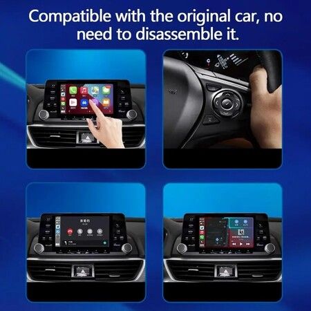 Car Wireless Car play Adapter Carlin Kit Car Play AI Box 5.8GHz Fast Plug Play Wireless Auto Car Adapter IOS 13.5 Up and Android Auto Car Play