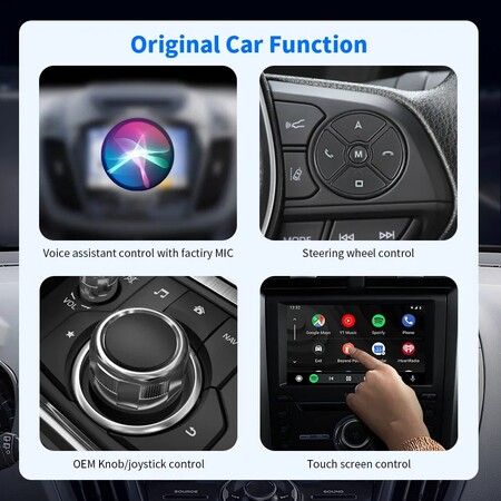 Car Wireless Car play Adapter Carlin Kit Car Play AI Box 5.8GHz Fast Plug Play Wireless Auto Car Adapter IOS 13.5 Up and Android Auto Car Play