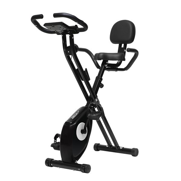 Exercise Bike Home Gym Fitness Spin Recumbent Stationary Indoor Cycling Trainer Cardio Workout Machine Folding LCD Magnetic Resistance