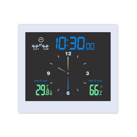 Digital Shower Clock Waterproof Bathroom Digital Clock with Suction Cup LCD Display Air Humidity for Kitchen Bathroom