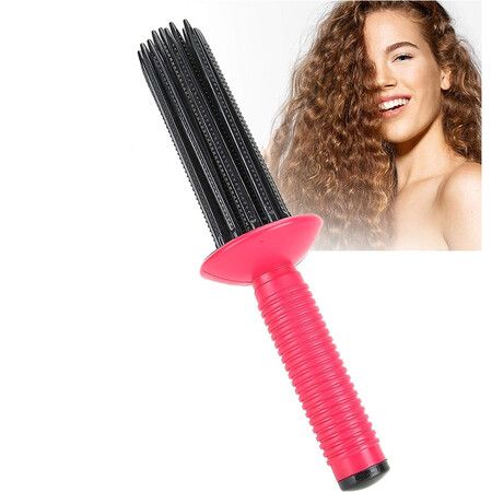 Hair Curler Hair Fluffy Curling Roll Comb Anti?Slip Curling Wand Hairstyling Tools