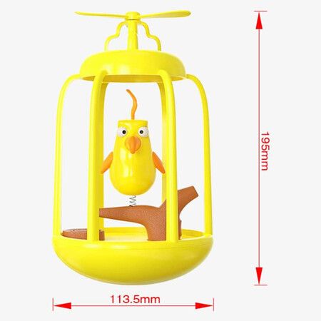 Interactive Cat Toys for Indoor Cat Bird Cage Electric Tumbler Toys (Green)