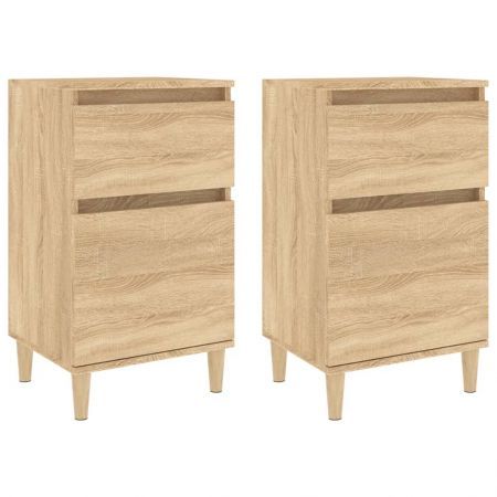 Bedside Cabinets 2 pcs Sonoma Oak 40x35x70 cm