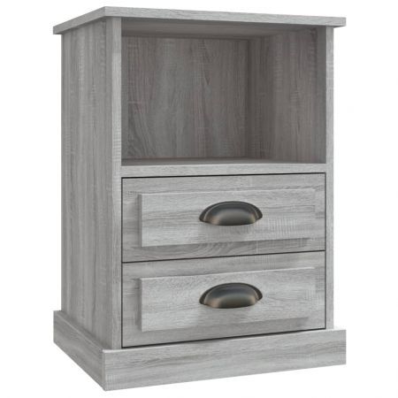 Bedside Cabinets 2 pcs Grey Sonoma 43x36x60 cm