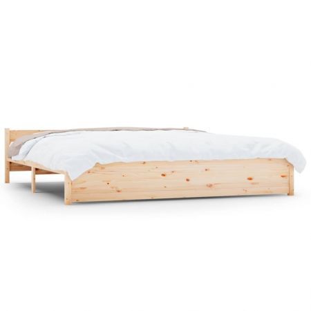 Bed Frame Solid Wood 183x203 cm King Size