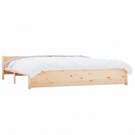 Bed Frame Solid Wood 183x203 cm King Size