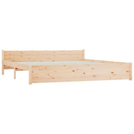 Bed Frame Solid Wood 183x203 cm King Size