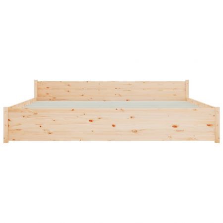 Bed Frame Solid Wood 183x203 cm King Size