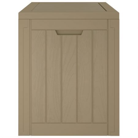 Garden Storage Box Light Brown 55.5x43x53 cm Polypropylene