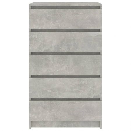 Drawer Cabinet Concrete Grey 60x36x103 cm Engineered Wood