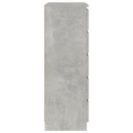 Drawer Cabinet Concrete Grey 60x36x103 cm Engineered Wood