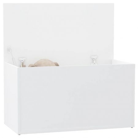 Storage Chest White 84x42x46 cm Engineered Wood