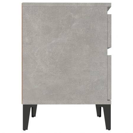 Bedside Cabinet Concrete Grey 40x35x50 cm