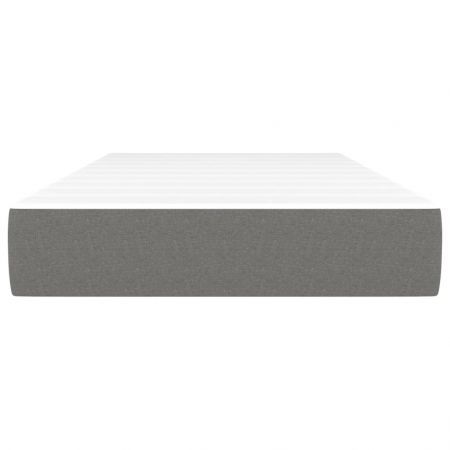 Pocket Spring Bed Mattress Dark Grey 107x203x20 cm Super Single Fabric