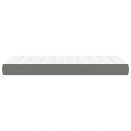 Pocket Spring Bed Mattress Dark Grey 107x203x20 cm Super Single Fabric