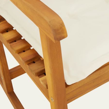 Rocking Chair with Cushions Solid Wood Acacia