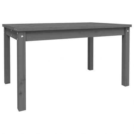 Garden Table Grey 82.5x50.5x45 cm Solid Wood Pine