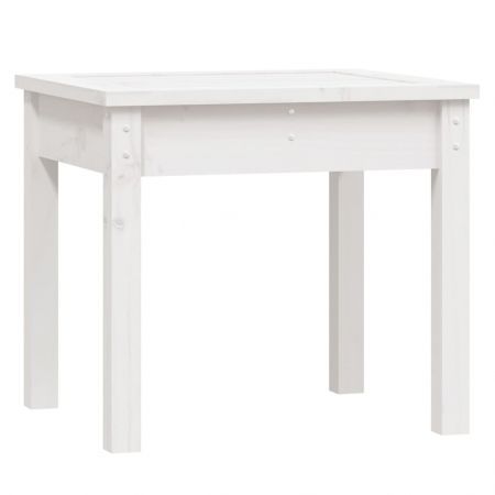 Garden Bench White 50x44x45 cm Solid Wood Pine