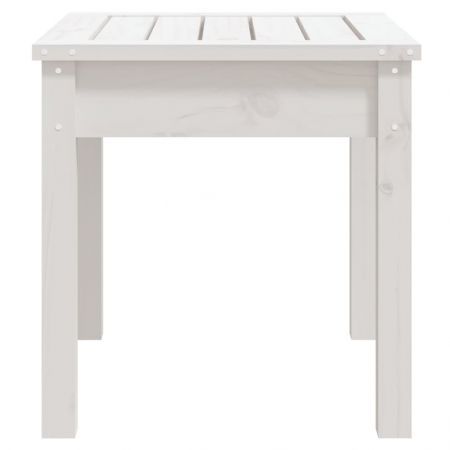 Garden Bench White 50x44x45 cm Solid Wood Pine