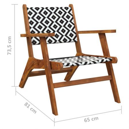 Garden Chairs 2 pcs Solid Acacia Wood