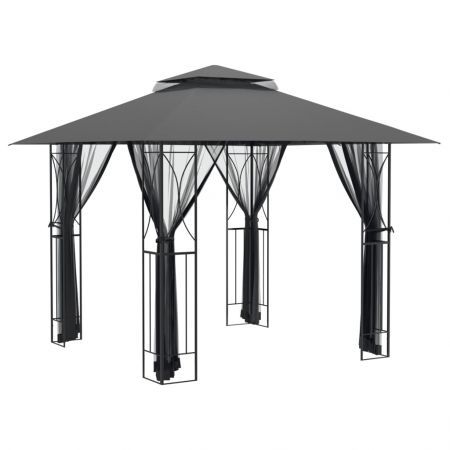 Gazebo with Sidewalls Anthracite 300x300x270 cm Steel