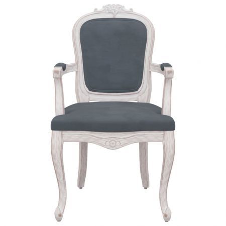 Dining Chairs 2 pcs Dark Grey 62x59.5x100.5 cm Velvet