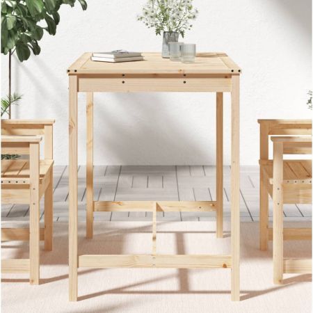 Garden Table 121x82.5x110 cm Solid Wood Pine