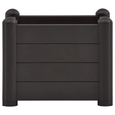 Garden Raised Bed PP Anthracite 43x43x35 cm