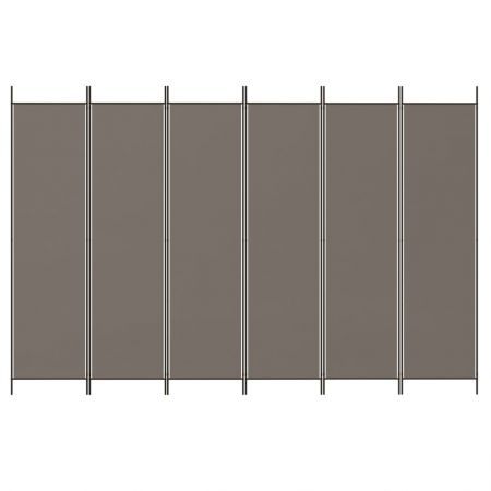 6-Panel Room Divider Anthracite 300x200 cm Fabric