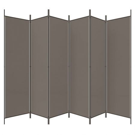 6-Panel Room Divider Anthracite 300x200 cm Fabric