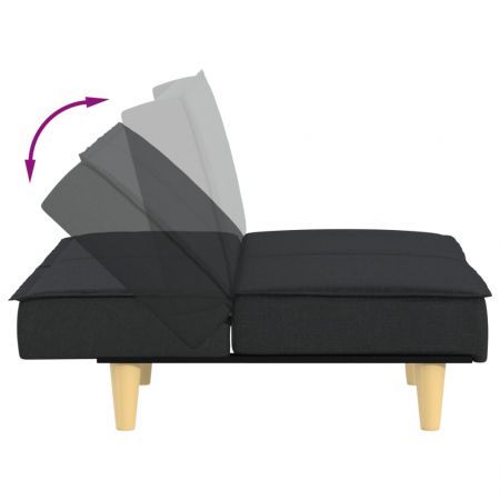 Sofa Bed Black Fabric