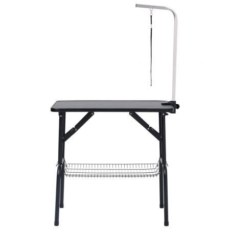 Adjustable Dog Grooming Table with 1 Loop and Basket