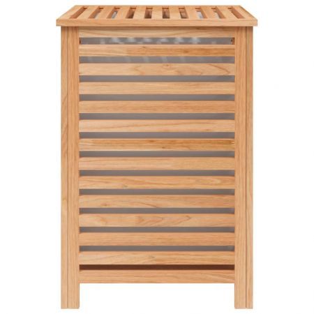 Laundry Basket 45x45x65 cm Solid Wood Walnut