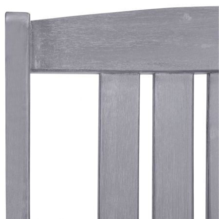 Garden Chairs 4 pcs Solid Acacia Wood Grey