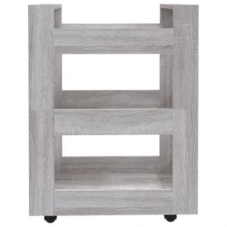 Kitchen Trolley Grey Sonoma 60x45x80 cm Engineered Wood