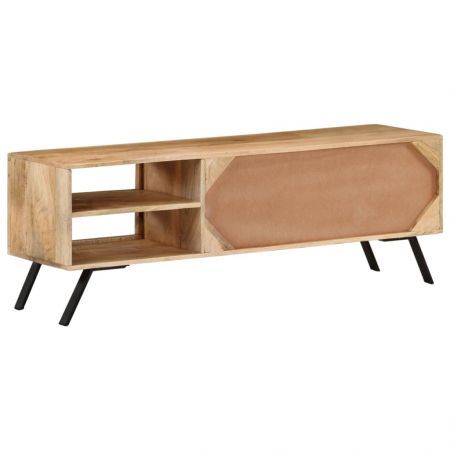 TV Cabinet 110x30x40 cm Solid Mango Wood