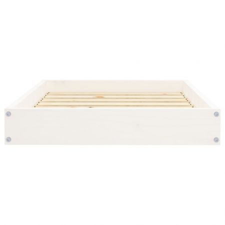 Dog Bed White 71.5x54x9 cm Solid Wood Pine