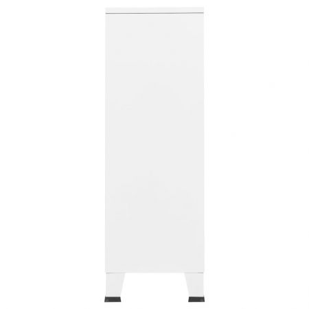 Industrial Wardrobe White 67x35x107 cm Steel