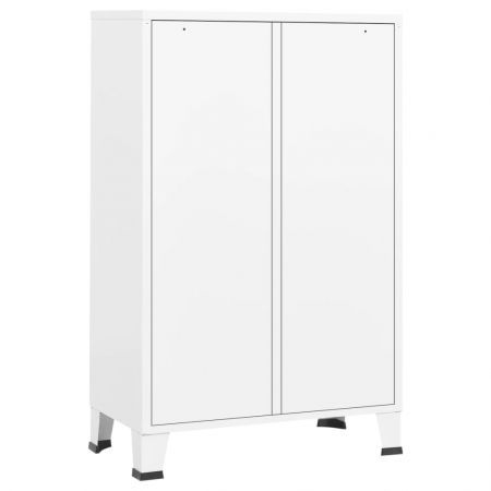 Industrial Wardrobe White 67x35x107 cm Steel