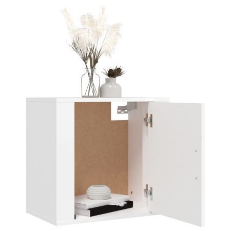 Wall-mounted Bedside Cabinet White 50x30x47 cm