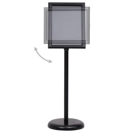 A4 Pedestal Poster Stand Black Aluminium Alloy